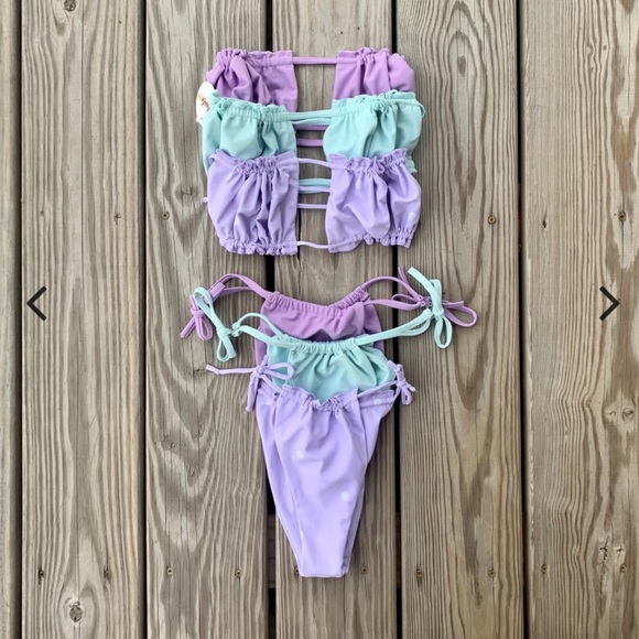 Lavender Polka bikini - Picture 2 of 2